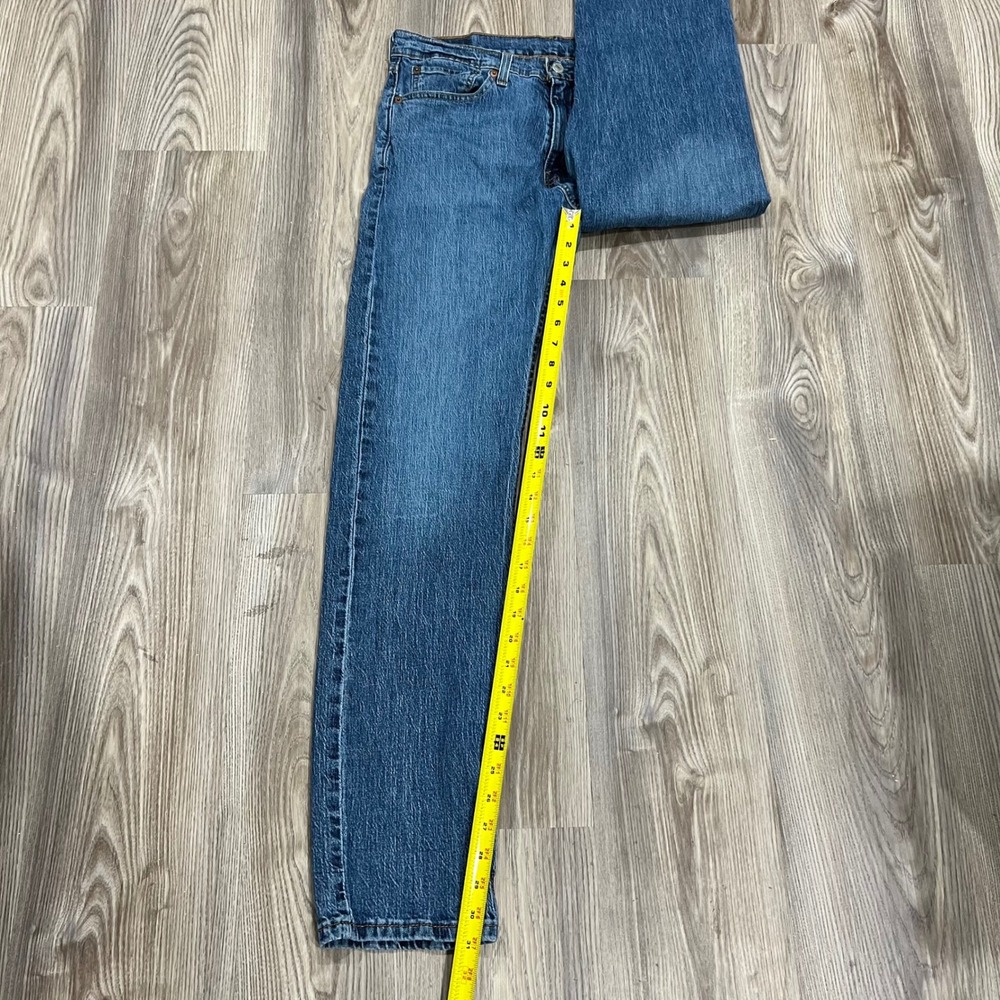 Levis 505 Jeans Mens 32x32 Blue Regular Fit Straight Leg Mens Blue Denim wash - Picture 8 of 8